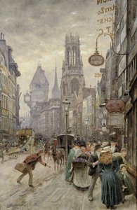 フリートストリート：ルッキングウェスト、1899